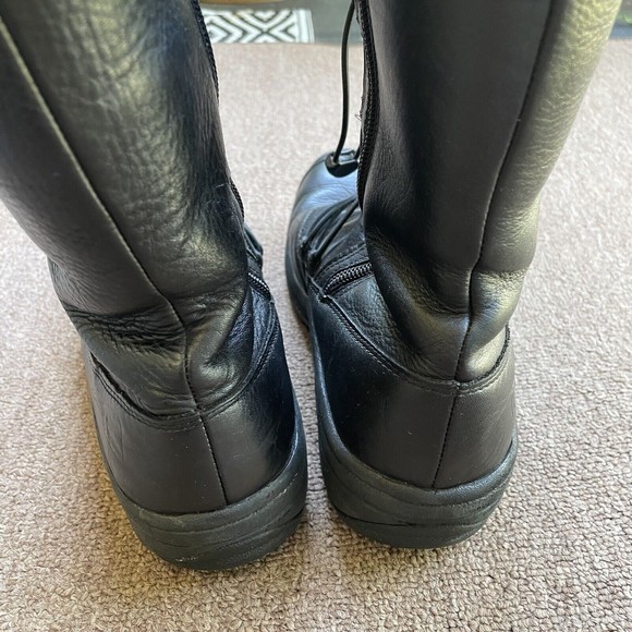 keen dry waterproof boots black leather suede moccasin boots women’s 8 - Picture 7 of 9